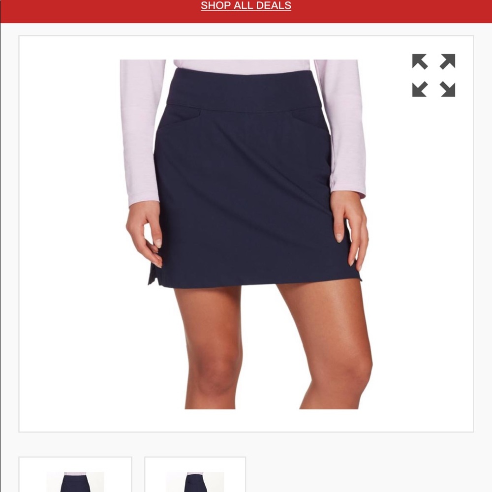 Lady Hagen Solid Core Golf Skort XXL Black NEW